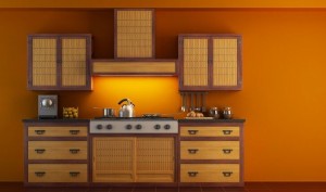 azijos stiliaus virtuves baldai